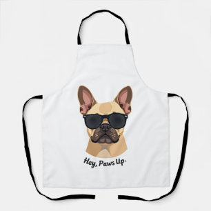 Tablier Lunettes de soleil vintage Hey, Paws Up Bouledogue