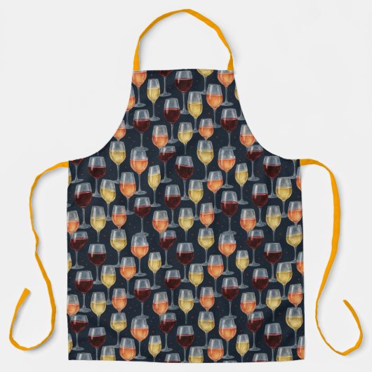 Tablier Lunettes de vin de Natasha Us (Recto)