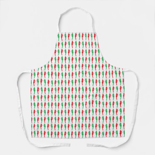 Tablier Lutins de Noël vilains (Recto)