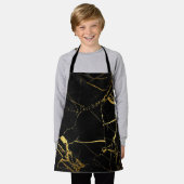 Tablier Luxe Black and Gold Marble (Porté)