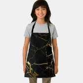 Tablier Luxe Black and Gold Marble (Insitu)