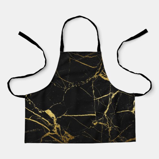 Tablier Luxe Black and Gold Marble (Recto)