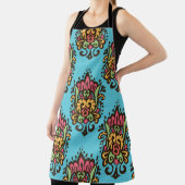 Tablier Luxe Damask fleur motif sans couture. Vint floral (Insitu)