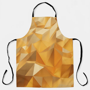 Tablier Luxe design moderne or polygone arrière - plan 3d 