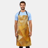 Tablier Luxe design moderne or polygone arrière - plan 3d (Porté)