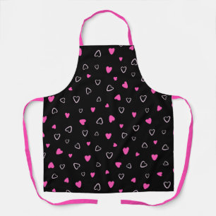 Tablier Luxe Moderne Élégant Coeur d'Amour