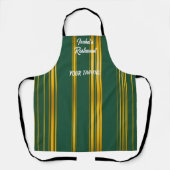 Tablier Luxe Moderne Green Gold Linen Texture Collection (Recto)