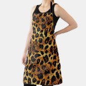 Tablier Luxury Glitter Gold Brown Rust Leopard Pattern (Insitu)