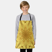 Tablier Luxury Kitchen Attire: Gilded Zenith Opulent Swirl (Porté)