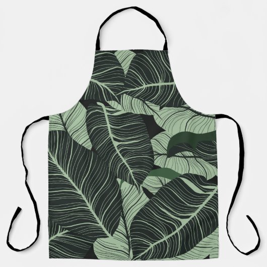 Tablier Luxury nature leaves background. Floral pattern, T (Recto)