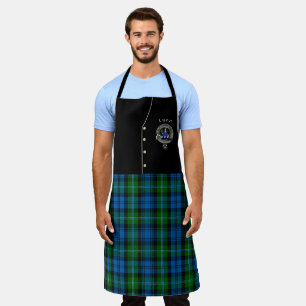 Tablier Lyon Clan Badge & Tartan Kilt Apron