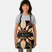 Tablier Lys en verre tendu Motif Mosaïque rouge (Insitu)