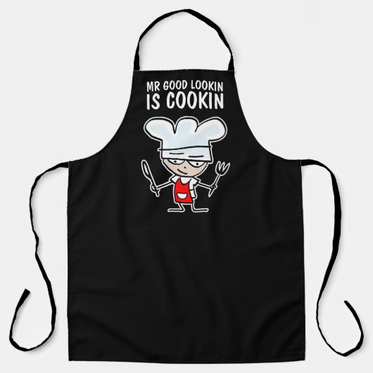 Tablier M. good lookin est cuisin drôle de chef de bande d (Recto)
