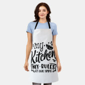 Tablier Ma cuisine Mes règles (Porté)
