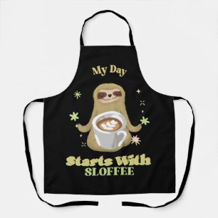 Tablier Ma journée commence avec du sloffee