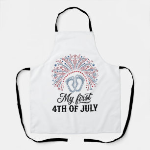 Tablier Ma première chemise patriotique pour bébé pour le 