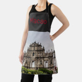 Tablier Macao Ruin de l'Eglise St Paul's Souvenir de Chine (Insitu)