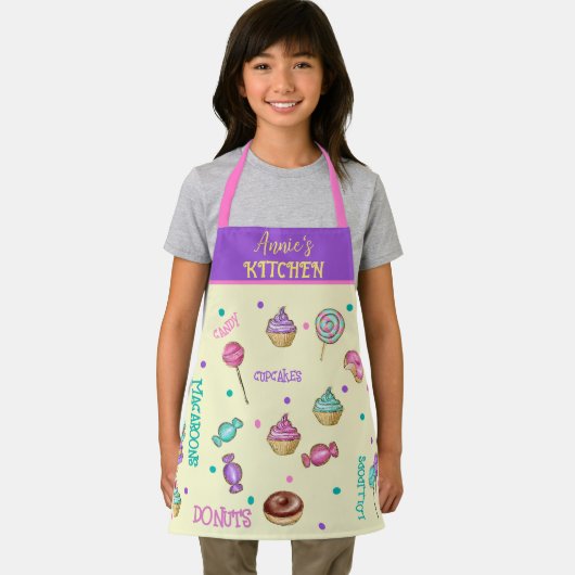 Tablier Macarons Cupcakes Lollipops and Donuts PETIT (Insitu)