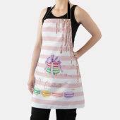 Tablier Macarons, Drips Pailletés, Rayures (Insitu)