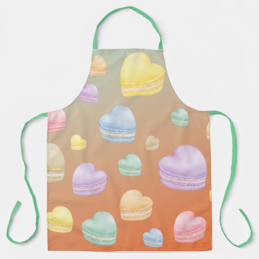Tablier Macarons du coeur (Recto)