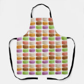 Tablier Macarons français, couleurs pastel (Recto)