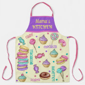 Tablier Macaroons Cupcakes Lollipops and Donuts Apron (Recto)