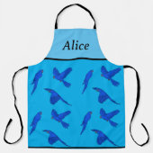 Tablier Macaw bleu (Recto)