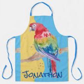 Tablier Macaws Macaw Parrot Mens Nom personnalisable (Recto)