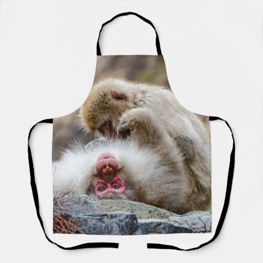 Tablier Macque Monkey, Profiter de la bonne vie (Recto)