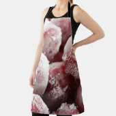 Tablier Macro baies congelées, texture de closeup. (Insitu)