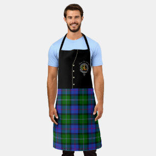 Tablier MacThomas Clan Badge & Tartan Kilt Apron
