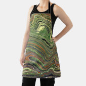 Tablier Mad Love 1 Wild Green Apron Abstrait (Insitu)
