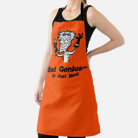 Tablier Mad Scientifique Mad Genius Halloween sur toute l' (Insitu)