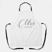 Tablier Madame Calligraphie Classique Chic (Recto)