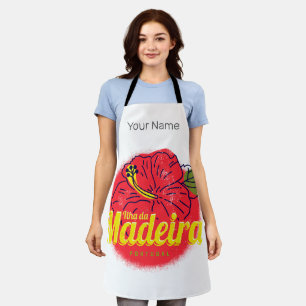 Tablier Madeira Hibiscus Flower Island Portugal Souvenir