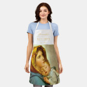 Tablier Madonna & Enfant traditionnel Noël religieux (Porté)