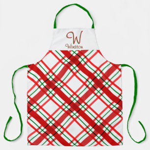 Tablier Madras Check Plaid Apron