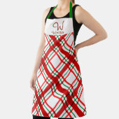 Tablier Madras Check Plaid Apron (Insitu)