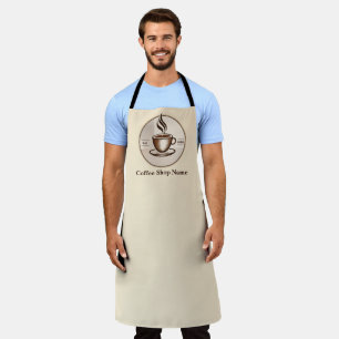 Tablier Magasin minimaliste Elegant Brown Café