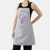 Tablier Magenta Conch Shell Apron (Insitu)