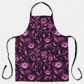 Tablier Magenta Floral Apron (Recto)