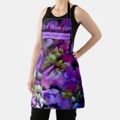 Tablier Magenta Purple bleu jaune Hydrangeas fleurs, maman (Insitu)