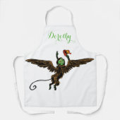 Tablier Magicien Vintage Oz, Singe Volant Maléfique (Recto)