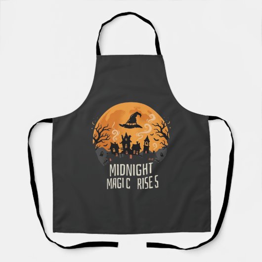 Tablier Magie de minuit d'Halloween (Recto)