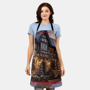 Tablier Magie de Noël rustique