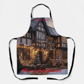 Tablier Magie de Noël rustique (Recto)