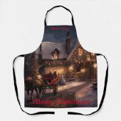 Tablier Magie de Noël rustique (Recto)