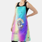 Tablier Magique Arc-en-ciel Unicorn Stars Holographique (Insitu)