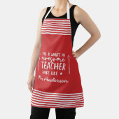 Tablier Magnifique enseignant typographie moderne cadeau a (Insitu)