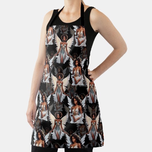 Tablier Magnifique motif de conception d'anges de fille no